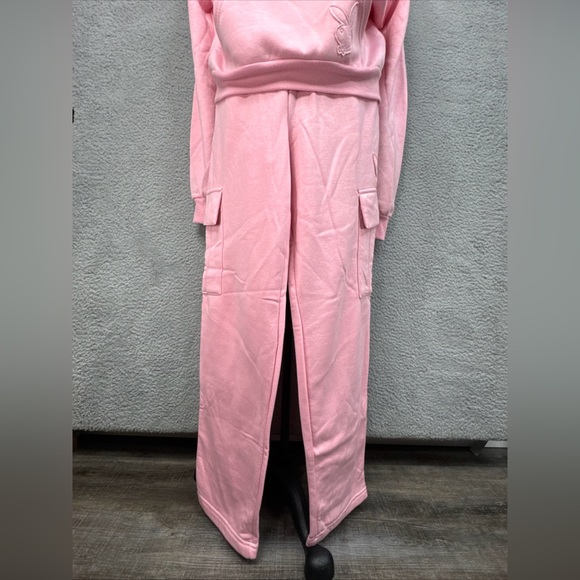 Playboy Bunny Set Pink Hoodie Sweatshirt/Sweat Pants Women’s S NWT - Picture 4 of 16